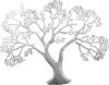 GILDE Wanddekoobjekt Wandrelief Baum, silber (1 St), Wanddeko, aus Metall, dekorativ im Esszimmer & Wohnzimmer Bild 4