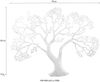 GILDE Wanddekoobjekt Wandrelief Baum, silber (1 St), Wanddeko, aus Metall, dekorativ im Esszimmer & Wohnzimmer Bild 2
