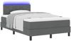 vidaXL Boxspringbett mit Kopfteil Dunkelgrau 120 x 200 cm Stoff 3342276 Bild 3
