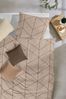 Primera Mako-Satin Bettwäsche 155x220 Dreiecke Rauten beige braun 243233-77 Bild 3