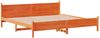 vidaXL Massivholzbett ohne Matratze Wachsbraun 200x200 Kiefernholz 3309724 Bild 3