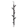 PROREGAL® Wandgarderobe Elegante drehbare Wandgarderobe mit 8 Haken, Schwarz, Haken verchromt Bild 1
