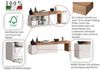 OTTO home Lowboard Chronos TV-Board, TV-Schrank (1 St, Breite verstellbar von 180 bis 260 cm), Breite 220 cm TV-Board,Lowboard,1 Klappe und ein L-Förmiger Aufsatz Bild 3