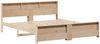 vidaXL Bettrahmen mit Kopfteil Braun 200 x 200 cm Holzwerkstoff 3394213 Bild 4