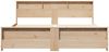 vidaXL Bettrahmen mit Kopfteil Braun 200 x 200 cm Holzwerkstoff 3394213 Bild 5