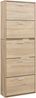 Schuhschrank Sykkylven 169x60x24 cm mit 5 Klappen Sonoma-Eiche [en. casa] Bild 2