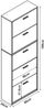 Schuhschrank Sykkylven 169x60x24 cm mit 5 Klappen Sonoma-Eiche [en. casa] Bild 3