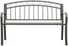 vidaXL Gartenbank Grau 120 cm Stahl 319586 Bild 2