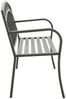 vidaXL Gartenbank Grau 120 cm Stahl 319586 Bild 3