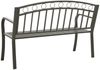 vidaXL Gartenbank Grau 120 cm Stahl 319586 Bild 4