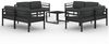 vidaXL 9-tlg. Garten-Lounge-Set mit Kissen Aluminium Anthrazit 3107830 Bild 4