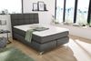 Boxspringbett Boris / Bea, Stoff, Schwarz, 153 x 120 x 220 cm Bild 2
