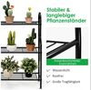 COSTWAY Blumenständer, 3-stufiges Pflanzenregal, aus Metall, belastbar bis 35 kg Bild 2