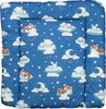TupTam Baby Wickeltischauflage mit Baumwollbezug Gemustert, Farbe: Schlafende Baby Tiere/Dunkelblau, Größe: 70x60 cm Bild 5