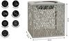 Dehner LED Solarleuchte Olea, Solar-Laterne, B20 x H20 x T20 cm, Metall & Kunststoff, Warmweiß, Dämmerungssensor, Solar Bild 3