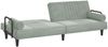 vidaXL Schlafsofa mit Armlehnen Hellgrau Samt 351894 Bild 5