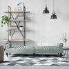 vidaXL Schlafsofa mit Armlehnen Hellgrau Samt 351894 Bild 3