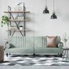 vidaXL Schlafsofa mit Armlehnen Hellgrau Samt 351894 Bild 1