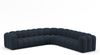 Micadoni symmetrisches Ecksofa Lupine 5-Sitzer Chenille Eden Marineblau Bild 2