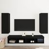 2-tlg. TV-schrank, Fernsehschrank TV-Hängeboard Schwarz Eichen-Optik 30,5 x 28,5 x 90 cm Bild 4