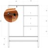 Dielenschrank Flurschrank SAGA Buche massiv 108x150x46 cm Bild 4