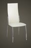 Sets Esszimmerstühle Chrom Stuhlbeine, Kunstleder, 2 Stühle Weiß Bild 3
