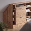 Dachschrägenschrank Rion Goldkraft Eiche 15 x 81.6 cm mit 4 Fächern Vicco Bild 5