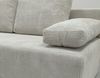 Wohnero 24 Zaya Premium Schlafsofa 201x91 cm mit Bettkasten & DL-Automatik – 201x137 cm Liegefläche, 3-Sitzer Sofa mit Schlaffunktion - Hellgrau Bild 5