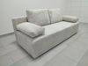 Wohnero 24 Zaya Premium Schlafsofa 201x91 cm mit Bettkasten & DL-Automatik – 201x137 cm Liegefläche, 3-Sitzer Sofa mit Schlaffunktion - Hellgrau Bild 3