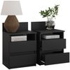 Nachttisch Monty Schwarz 2er Set Vicco Bild 5