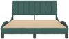 vidaXL Bettgestell ohne Matratze "Hanko" Dunkelgrün 140x200 cm Samt 3207852 Bild 5
