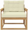 vidaXL Outdoor Mittelsofa Polyester Weiß 3438999 Bild 3