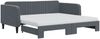 vidaXL Tagesbett Ausziehbar mit Matratzen Dunkelgrau 90x190 cm Samt 3197101 Bild 2
