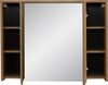 Badezimmer-Spiegelschrank mit Beleuchtung 100 cm breit HARLOW-56 Eiche Dekor, B/H/T ca. 100/75-80/16 Bild 2