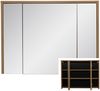 Badezimmer-Spiegelschrank mit Beleuchtung 100 cm breit HARLOW-56 Eiche Dekor, B/H/T ca. 100/75-80/16 Bild 4