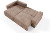 Ecksofa mit Schlaffunktion NATALIA in Stoff Tilia Beige Ottomane Links Bild 5