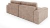 Ecksofa mit Schlaffunktion NATALIA in Stoff Tilia Beige Ottomane Links Bild 3