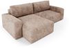 Ecksofa mit Schlaffunktion NATALIA in Stoff Tilia Beige Ottomane Links Bild 2