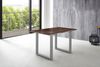 Esstisch Baumkante massiv Akazie nussbaum 160 x 85 silber U-Gestell LUBIN 76509381 Bild 3