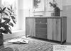 Sideboard 160x90cm 'Taipeh' Eiche & Metall gebürstet Bild 5