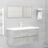 vidaXL Waschbeckenunterschrank mit Einbaubecken Betongrau Spanplatte [3071661] Bild 3