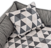 VELVET Samt Orthopädisches Hundebett - 130x100cm, 0205 Graphit-Creme Bild 5