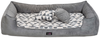 VELVET Samt Orthopädisches Hundebett - 130x100cm, 0205 Graphit-Creme Bild 3