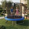 HOMALL Gartentrampolin Kindertrampolin Outdoor-Trampolin Durchmesser: 183/220/290/360 cm, Ø 183 cm, (Durchmesser 183 cm (mit Sicherheitsnetz und Schutzhaube, Tragkraft 50 kg/150 kg, 360°-Sicherheitsnetz, erhältlich in Schwarz/Blau/mehrfarbig) -ostern g... Bild 2