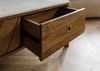 Couchtisch Mango 100x60x45 braun geölt / echter Marmor LOS ANGELES #05 Bild 5