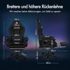 Gamer Stuhl Ergonomisch mit Massagefunktion Schwarz Bild 2