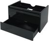 Waschbeckenunterschrank HWC-B19, Waschtischunterschrank Waschtisch Badezimmer, hochglanz Soft-Close 50x80cm ~ schwarz Bild 2