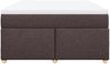 vidaXL Boxspringbett mit Matratze Dunkelbraun 160x200 cm Stoff Bild 4