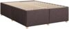 vidaXL Boxspringbett mit Matratze Dunkelbraun 160x200 cm Stoff Bild 5