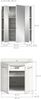 Badezimmer-Set >Ice< in Weiß / Weiß Hochglanz - 60x185x46cm (BxHxT) Bild 5